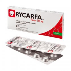 Rycarfa Flavour 100 mg. šunims  20 tab. skausmo slopinimui