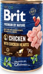 Brit Premium by Nature kons. Chicken with Hearts 6x800g