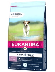 Eukanuba Puppy S/M GRAIN FREE Ocean Fish 12kg