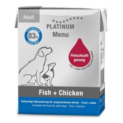 Platinum Menu Fish+Chicken begrūdis paštetas 375g