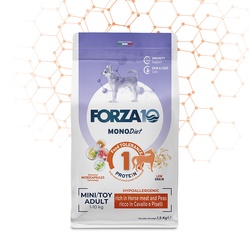FORZA10 Monodiet Mini/Toy Adult šunims su arkliena ir žirniais 1,5kg