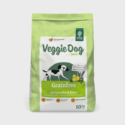 Green Petfood VeggieDog Grainfree begrūdis sausas pašaras šunims, 10 kg