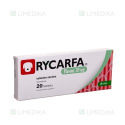 Rycarfa Flavour 20 mg. šunims  20 tab. skausmo slopinimui