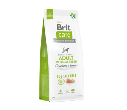 Brit Care Sustainable Adult Medium Breed Chicken&Insect 12kg
