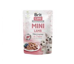 Brit Care Mini šuniukams Puppy Lamb fillets in gravy 24x85g