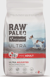 Raw Paleo Ultra adult mini maistas šunims su jautiena 8kg