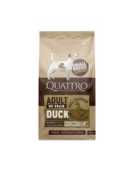 Begrūdis šunų maistas Qattro Small Breed adult Su antiena 1,5kg