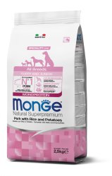 Monge Pork Rice all breeds puppy and junior 12kg
