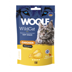 WOOLF WILDCAT SNACKS - CHICKEN Kačių skanėstai su vištiena 50gr