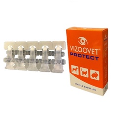 VIZOOVET PROTECT Akis drėkinantys lašai 6ml (10x0.6ml)