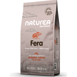 Naturea Naturals Adult and Puppies Wild Boar sausas maistas šunims 2kg