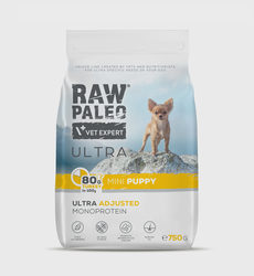 Raw Paleo Ultra puppy mini maistas šuniukams su kalakutiena, 8kg