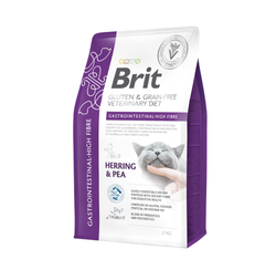 Brit GF Veterinary Diets Cat Gastrointestinal High Fibre sausas pašaras katėms 2kg 