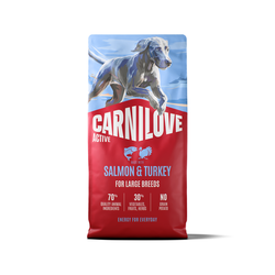 CARNILOVE ACTIVE Dog Salmon & Turkey Large Breeds sausas pašaras šunims 12 kg 