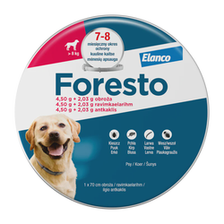 FORESTO antkaklis prieš erkes šunims virš 8 kg.