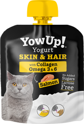 YowUp! Jogurtas katėms su lašiša – kailiui ir odai YowUp! Jogurtas katėms su lašiša – kailiui ir odai