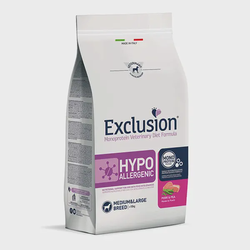 Exclusion Hypoallergenic adult kiauliena su žirniais medium-maxi 2kg