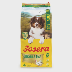 Josera Chicken and Rice pašaras šunims su paukštiena ir ryžiais 12,5 kg