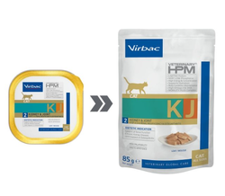 Virbac K2 Kidney Joint Cat Wet pate 85gx12vnt