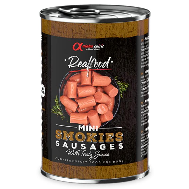 ALPHA SPIRIT Realfood dūmo kvapo pjaustytos dešrelės 400g