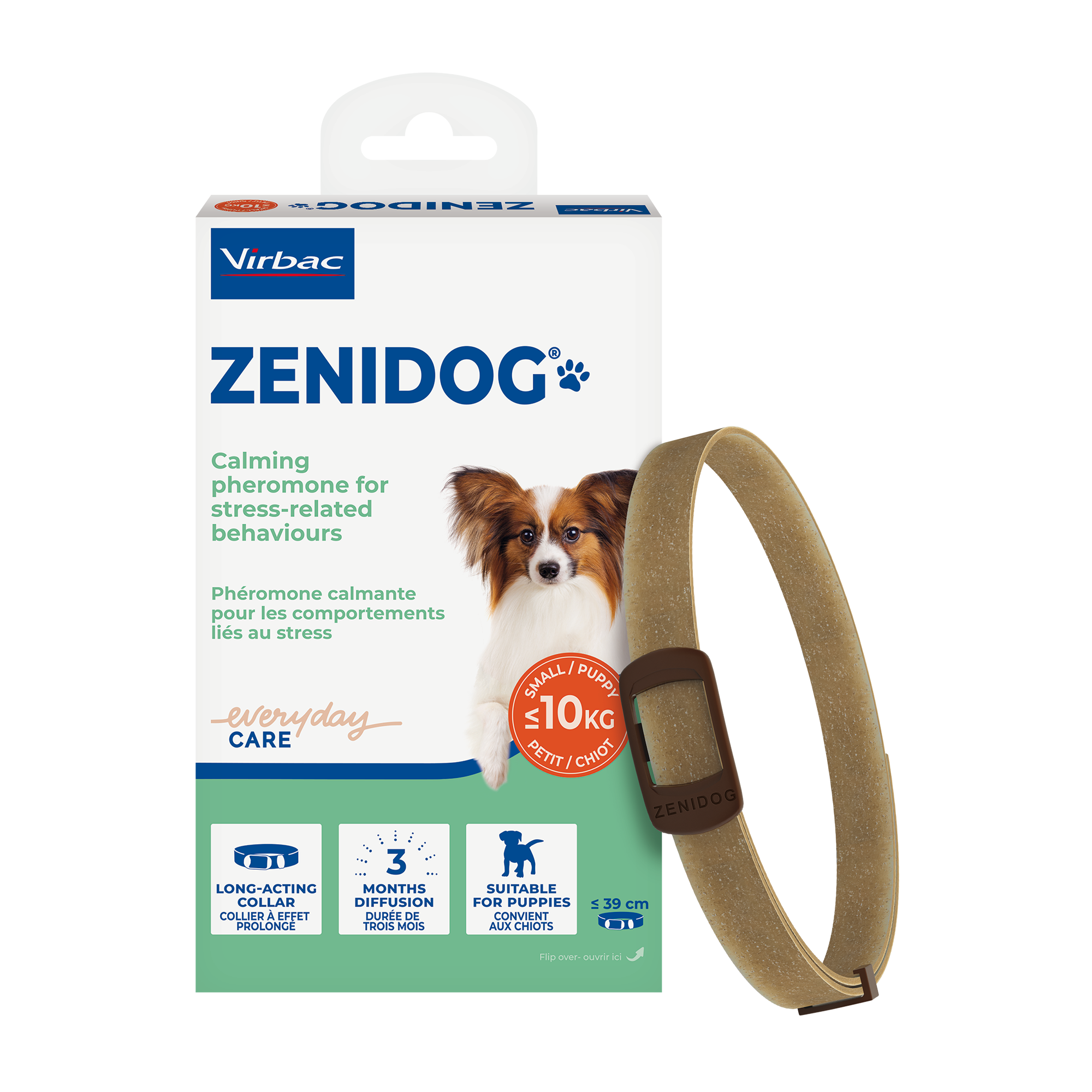 ZENIDOG ilgo veikimo raminamasis antkaklis mažiems šunims iki 10 kg 