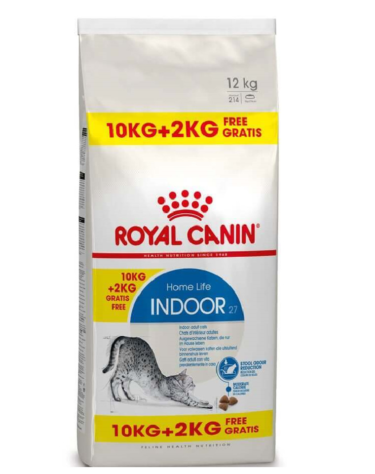 Kačių maistas Royal Canin Indoor 10+2kg.