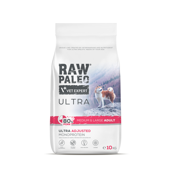 Raw Paleo Ultra Adult Medium&Large Pork 12kg