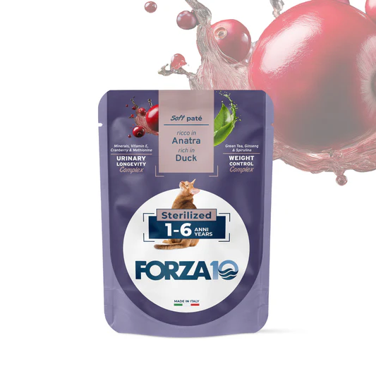 FORZA10 Maintenance Adult konservai sterilizuotoms katėms 1-6 metų su antiena 80g