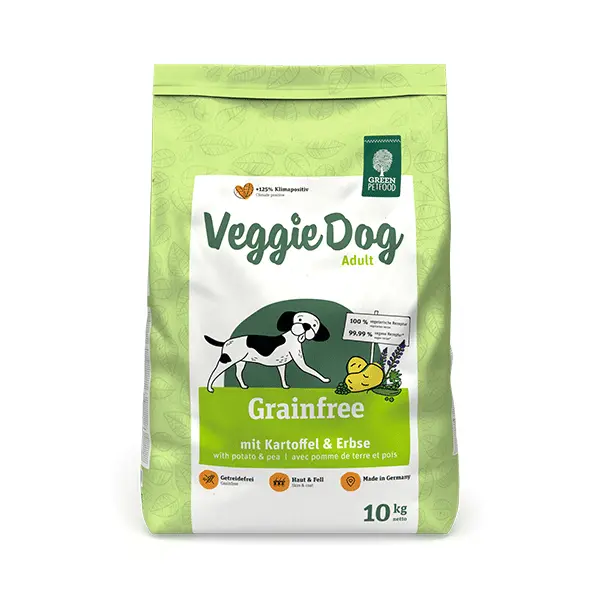 Green Petfood VeggieDog Grainfree begrūdis sausas pašaras šunims, 10 kg