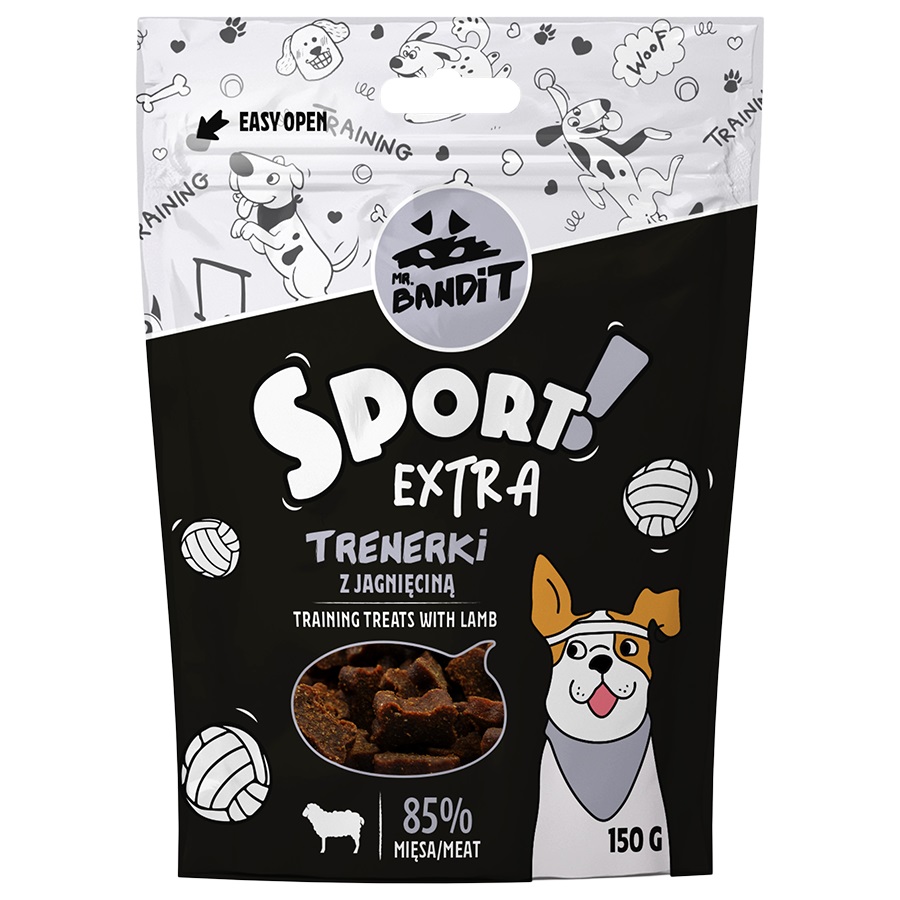 Mr. Bandit SPORT EXTRA treniruočių skanėstai su ėriena 150 g