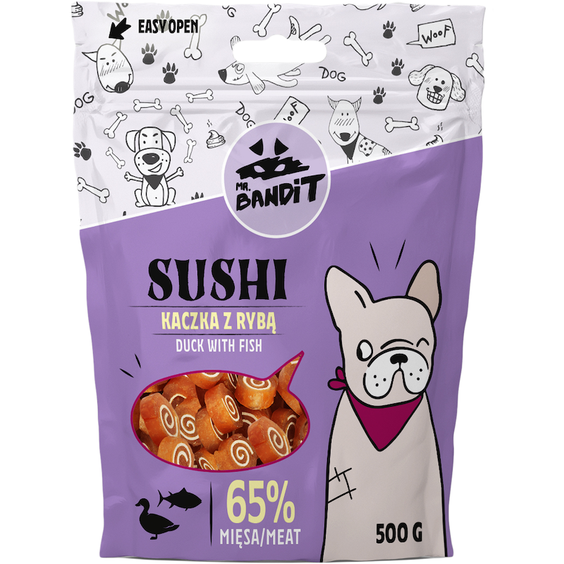 Mr. Bandit SUSHI antiena su žuvimi 80g