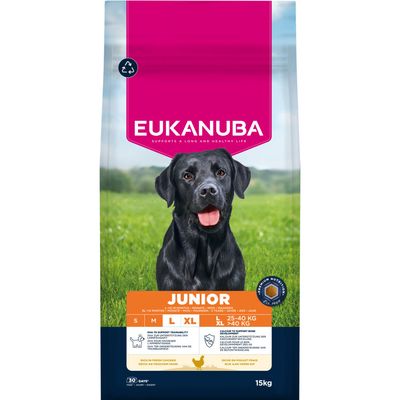 Eukanuba Junior Large Breed Chicken 15kg.