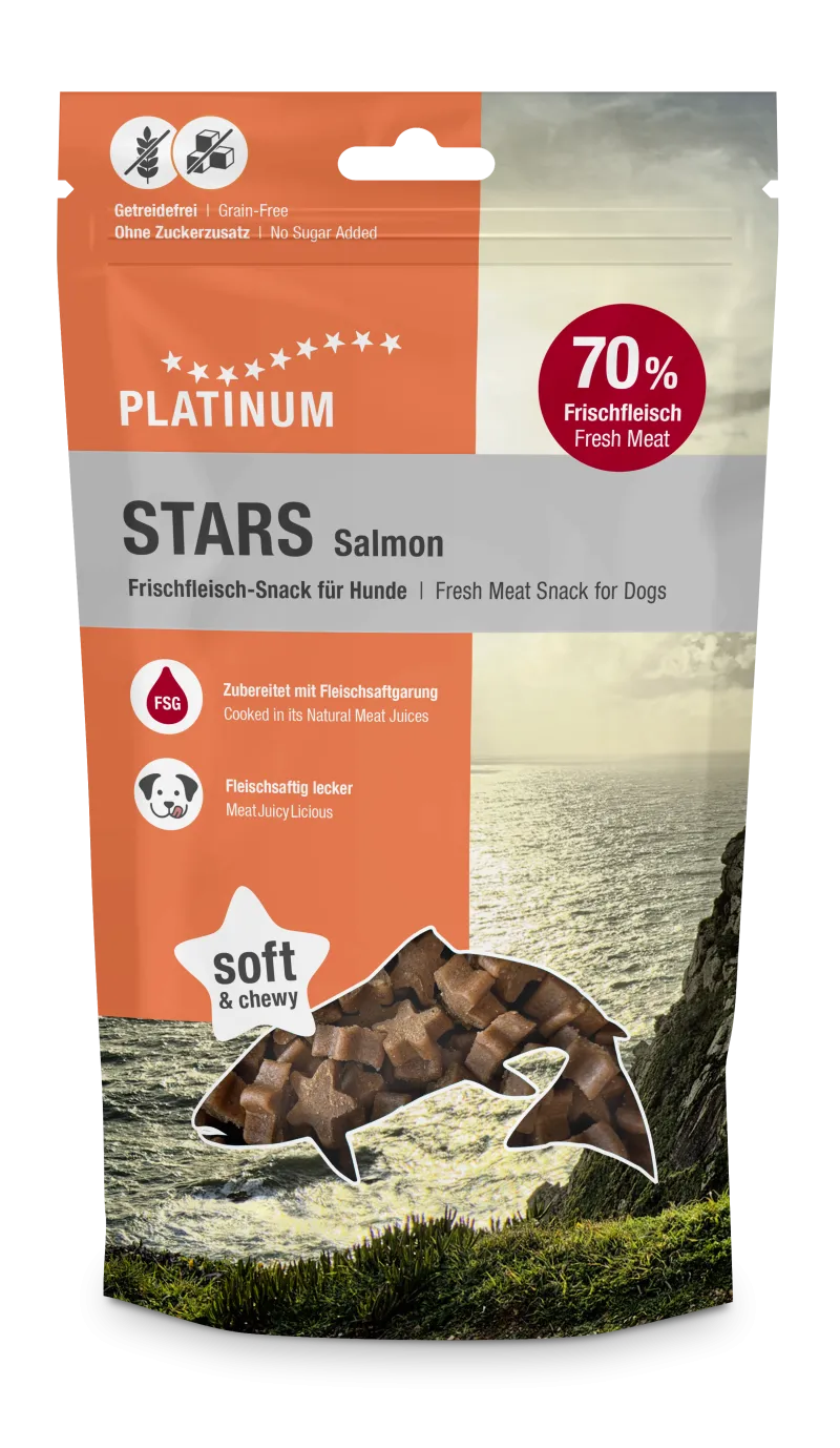 Platinum Stars Salmon skanėstai šunims 185 g
